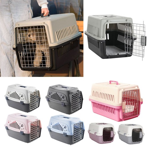 Large plastic pet carrier box - plastic,