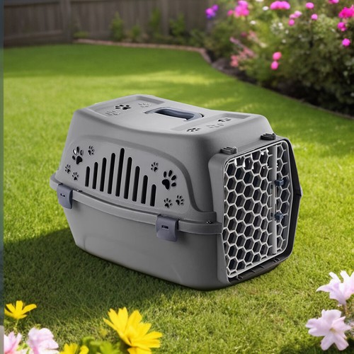 Grey cat carrier - cat,