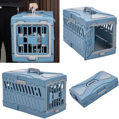 Folding large pet carrier box - large,